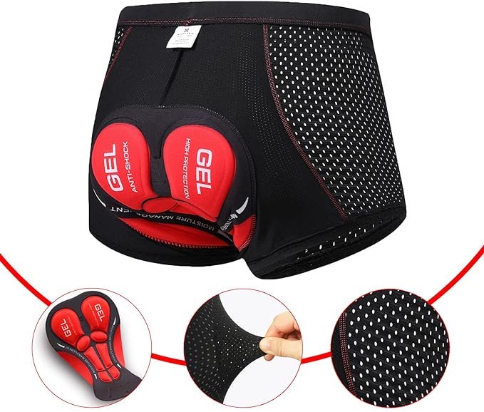 pantaloni scurți de ciclism pentru bărbați cu inserție de gel